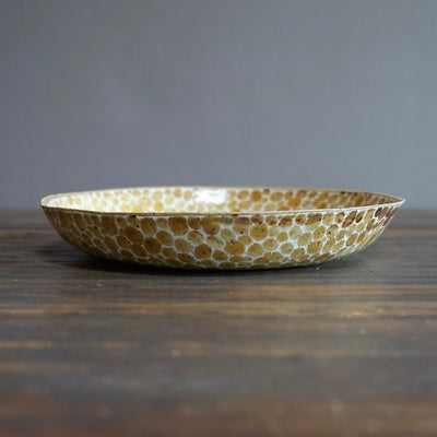 Dots Yellow Deep Plate #LK804A