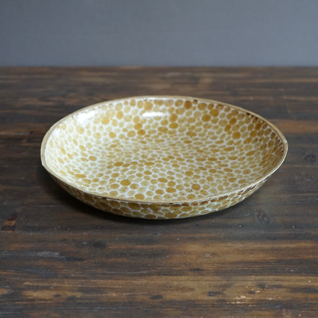 Dots Yellow Deep Plate #LK804A