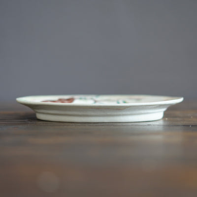 Foraging Elephant Oval Plate #MA120B