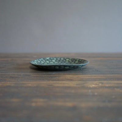 Dots Green Small Plate #LK810A