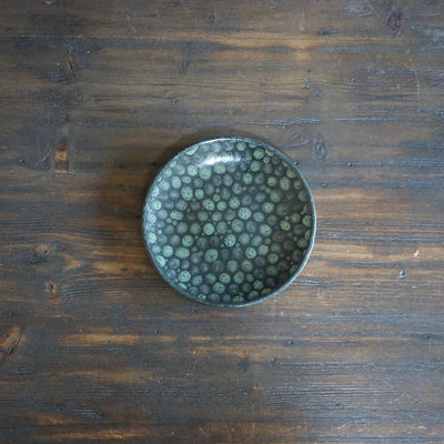 Dots Green Small Plate #LK810A