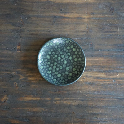 Dots Green Small Plate #LK810B