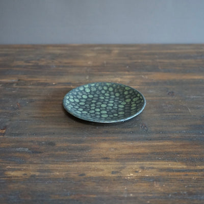 Dots Green Small Plate #LK810C