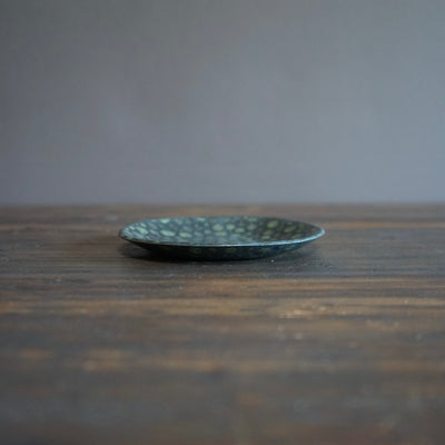 Dots Green Small Plate #LK810D