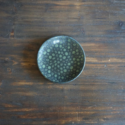 Dots Green Small Plate #LK810D