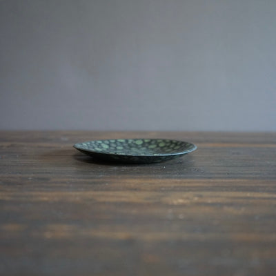 Dots Green Small Plate #LK810E