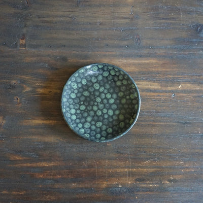 Dots Green Small Plate #LK810E