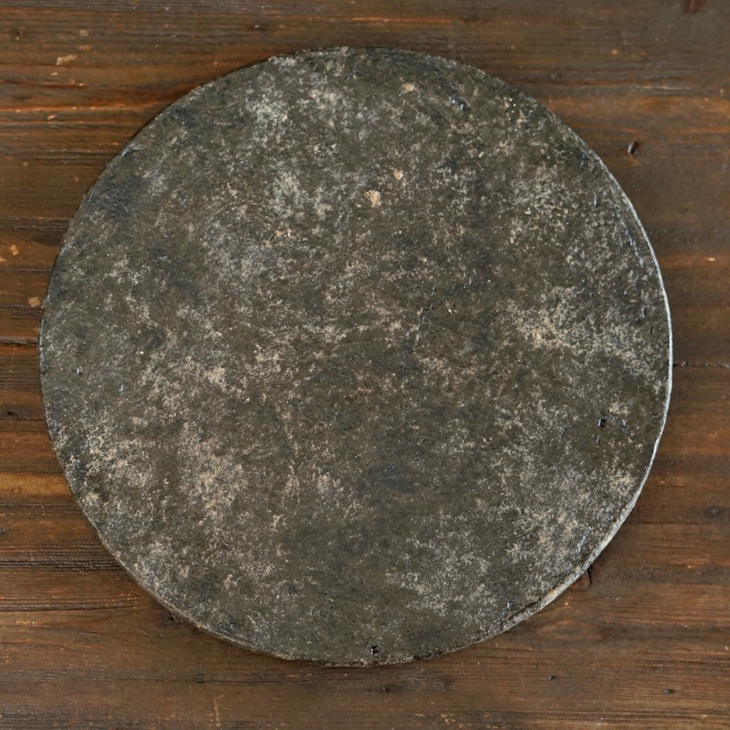 Disc Plate, Iron Glaze Finish #MG3