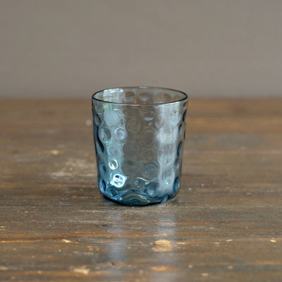 NOTO Blue Dotted Glass Tumbler