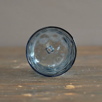 NOTO Blue Dotted Glass Tumbler