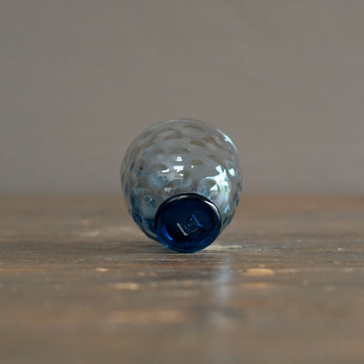 NOTO Blue Dotted Glass GUINOMI Sake Cup