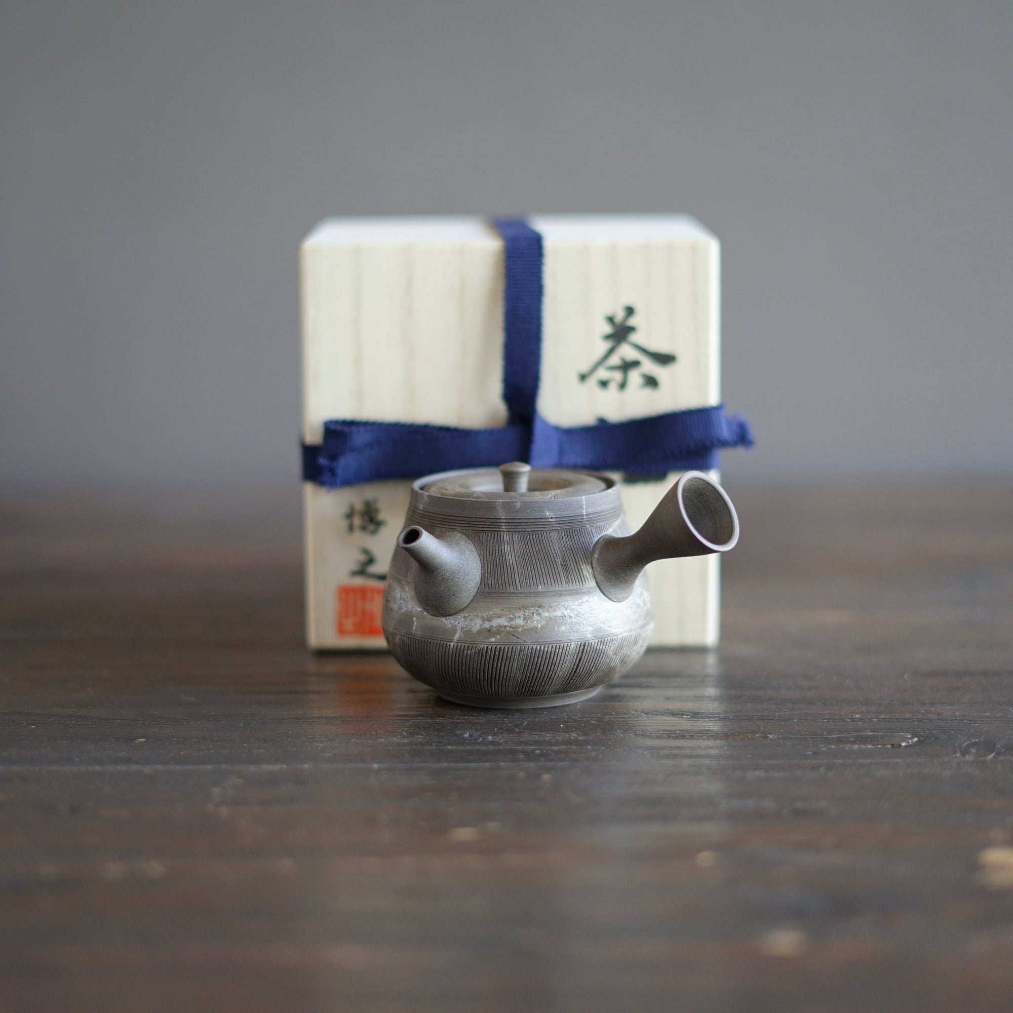 Comb Pattern MOGAKE KYUSU Teapot #MH7