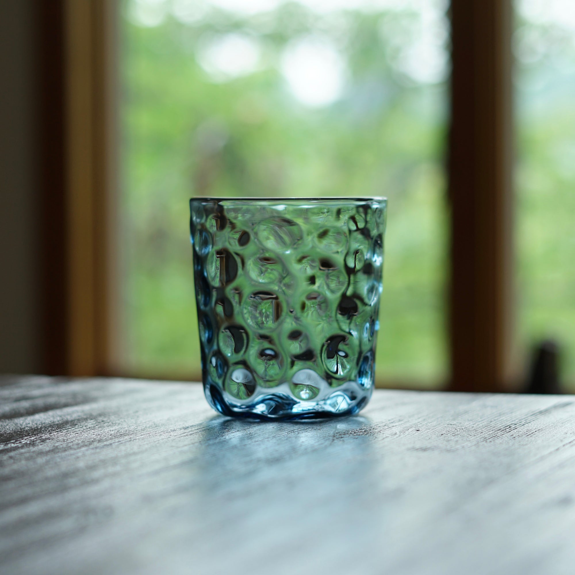 NOTO Blue Dotted Glass Tumbler
