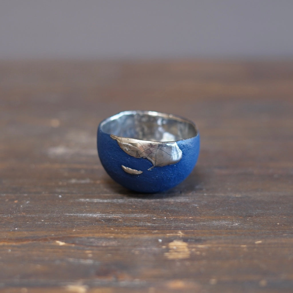 'Shining Ocean' GUINOMI Sake Cup #HT512