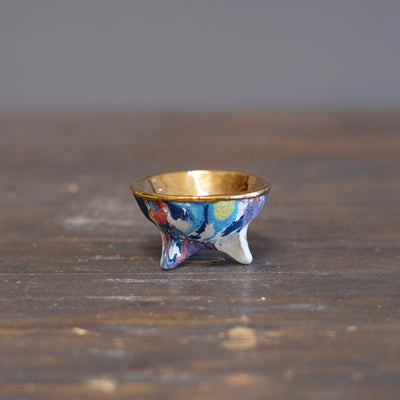 Gilded Rainbow GUINOMI Sake Cup #HT515