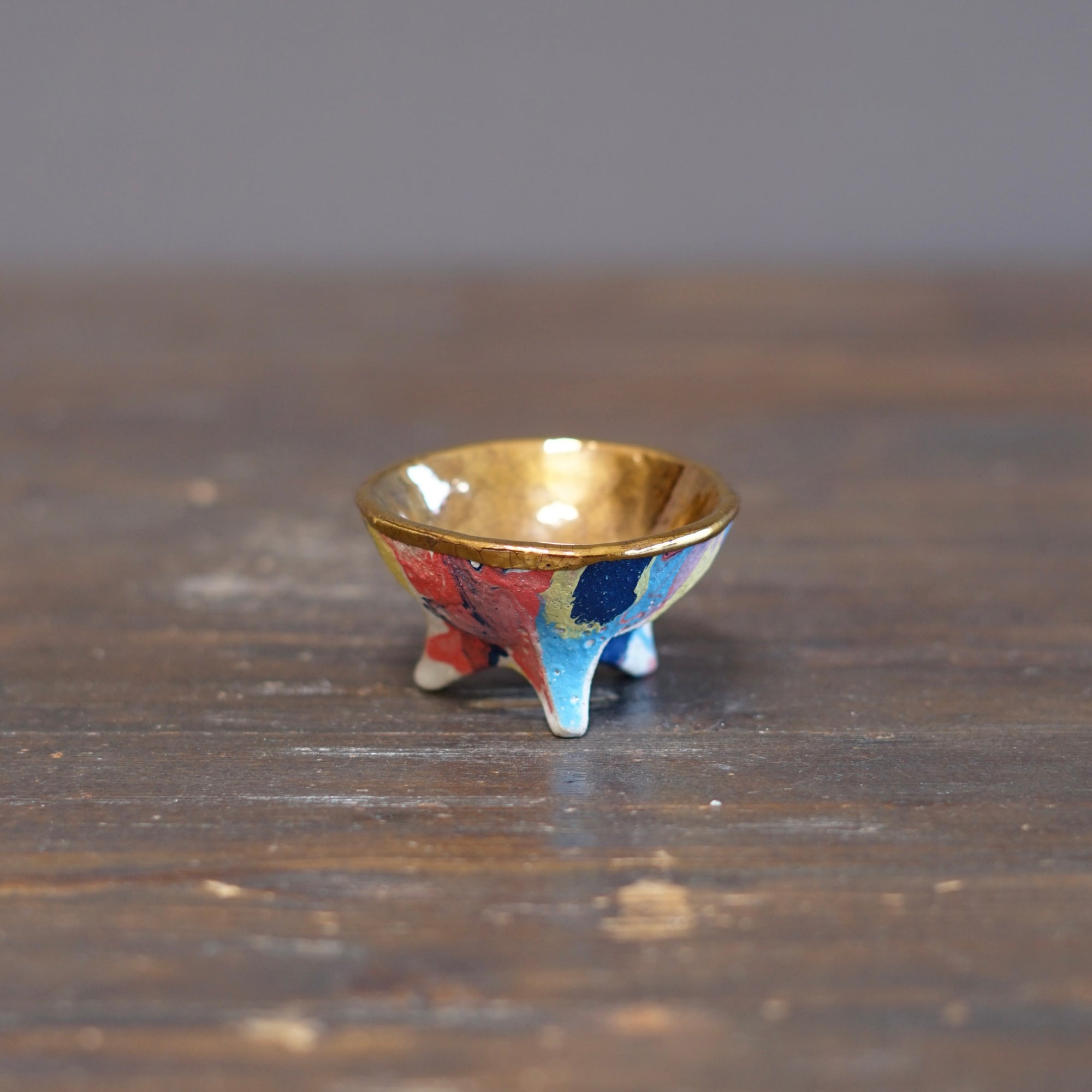 Gilded Rainbow GUINOMI Sake Cup #HT515