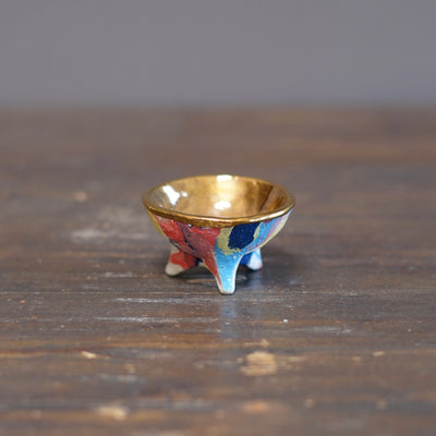 Gilded Rainbow GUINOMI Sake Cup #HT515