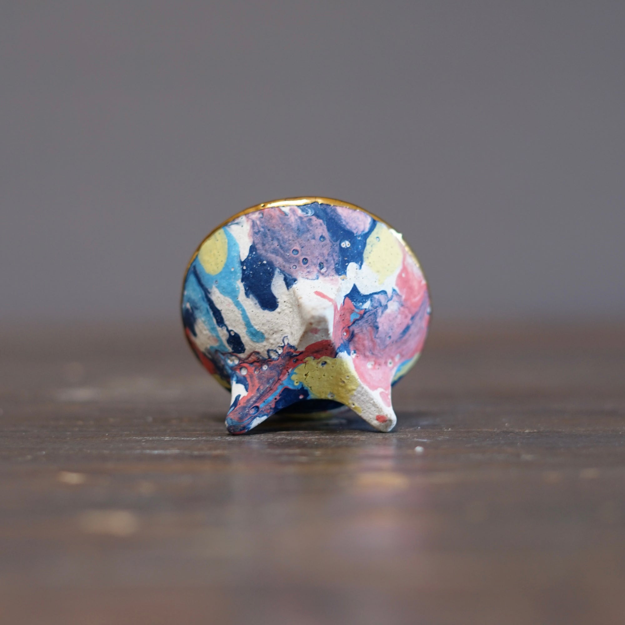 Gilded Rainbow GUINOMI Sake Cup #HT515