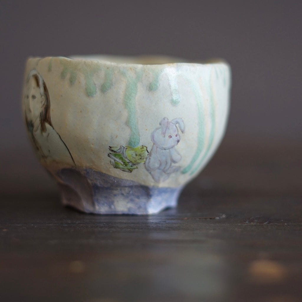 RUKA-NYAN Tea Bowl #MA135