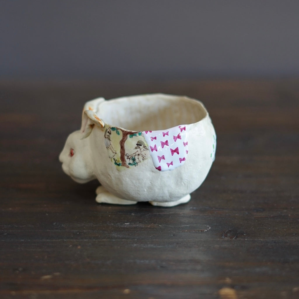 White Rabbit Tea Ceremony Bowl #MA133