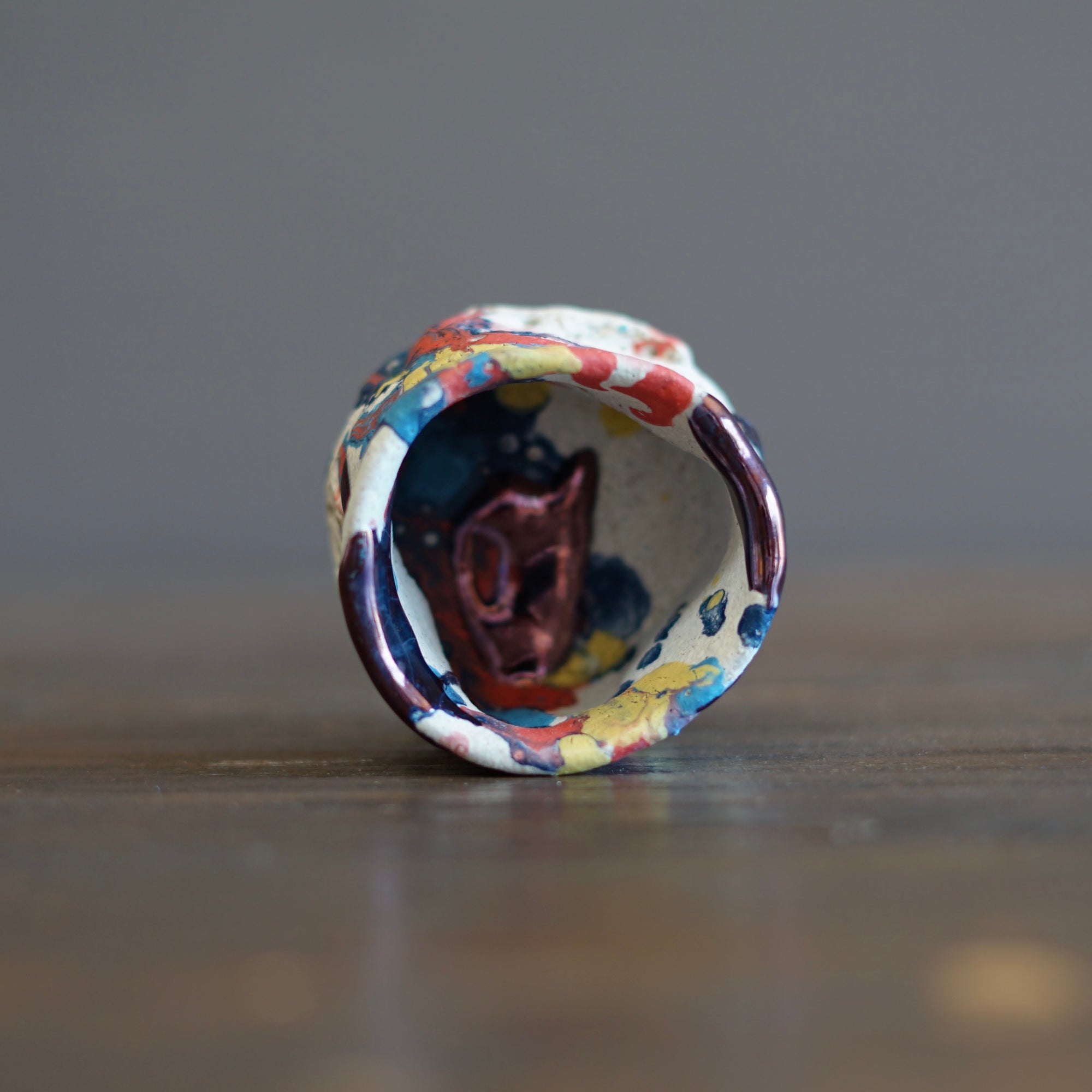 Luster Rainbow GUINOMI Sake Cup #HT443