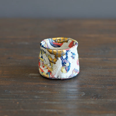 Gilded Rainbow GUINOMI Sake Cup #HT444