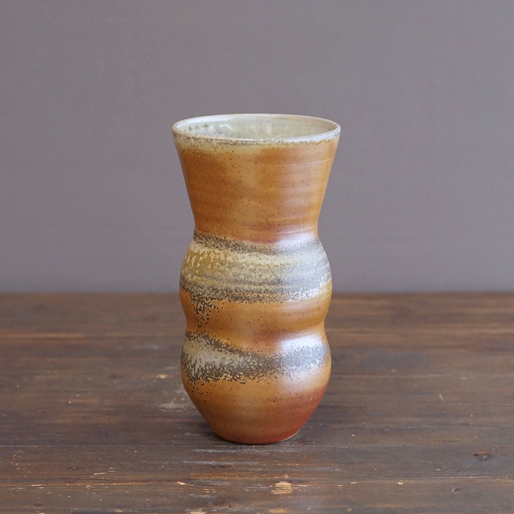 Wood Fired Flower Vase #LR75