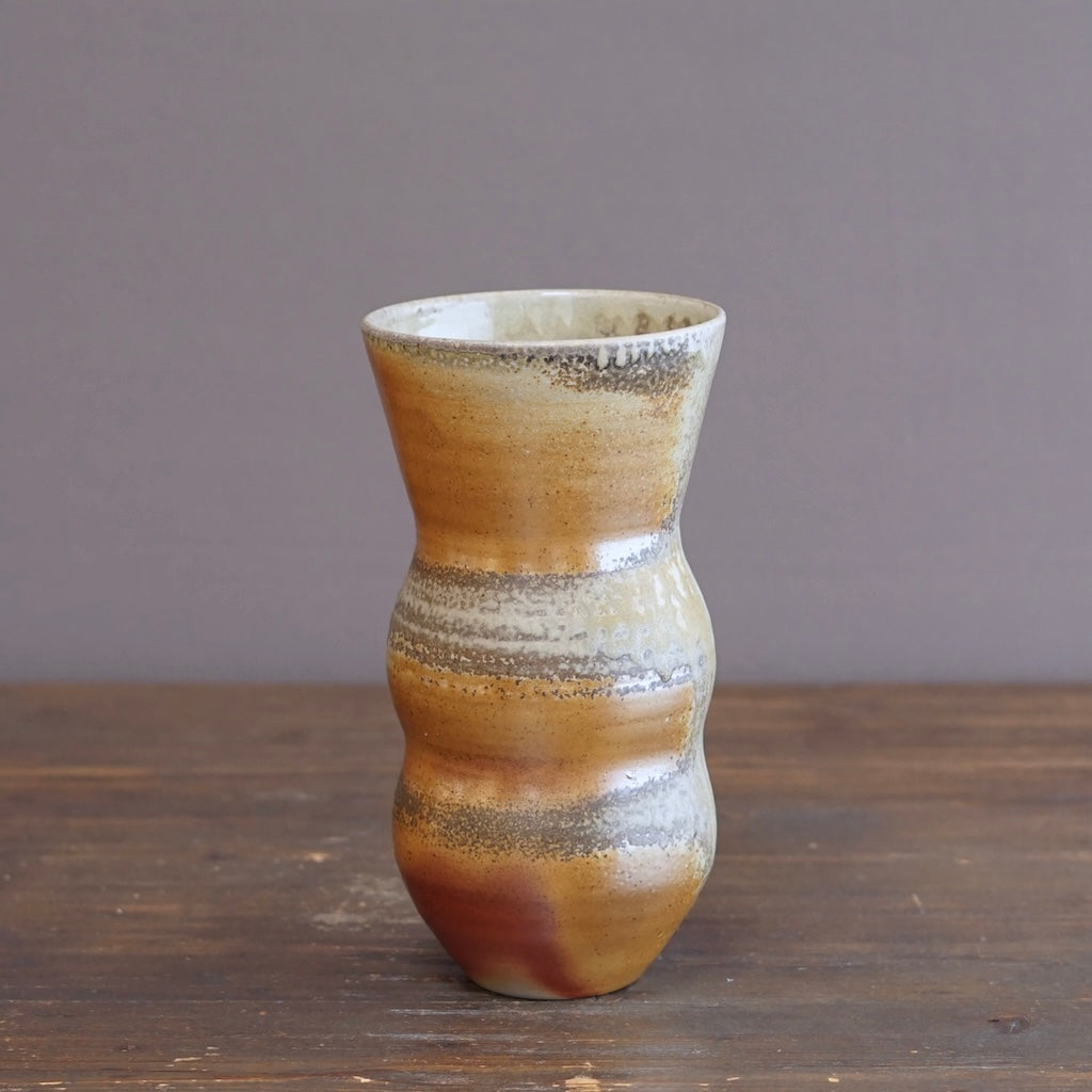 Wood Fired Flower Vase #LR75