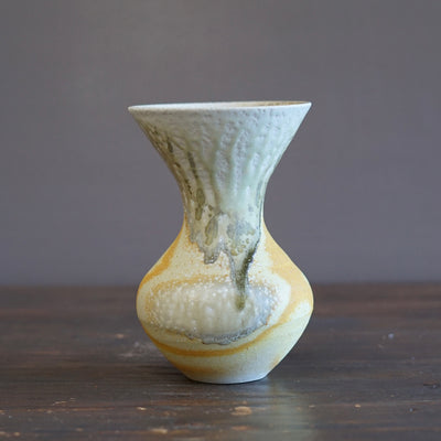 Soda Fired Flower Vase #LR77A