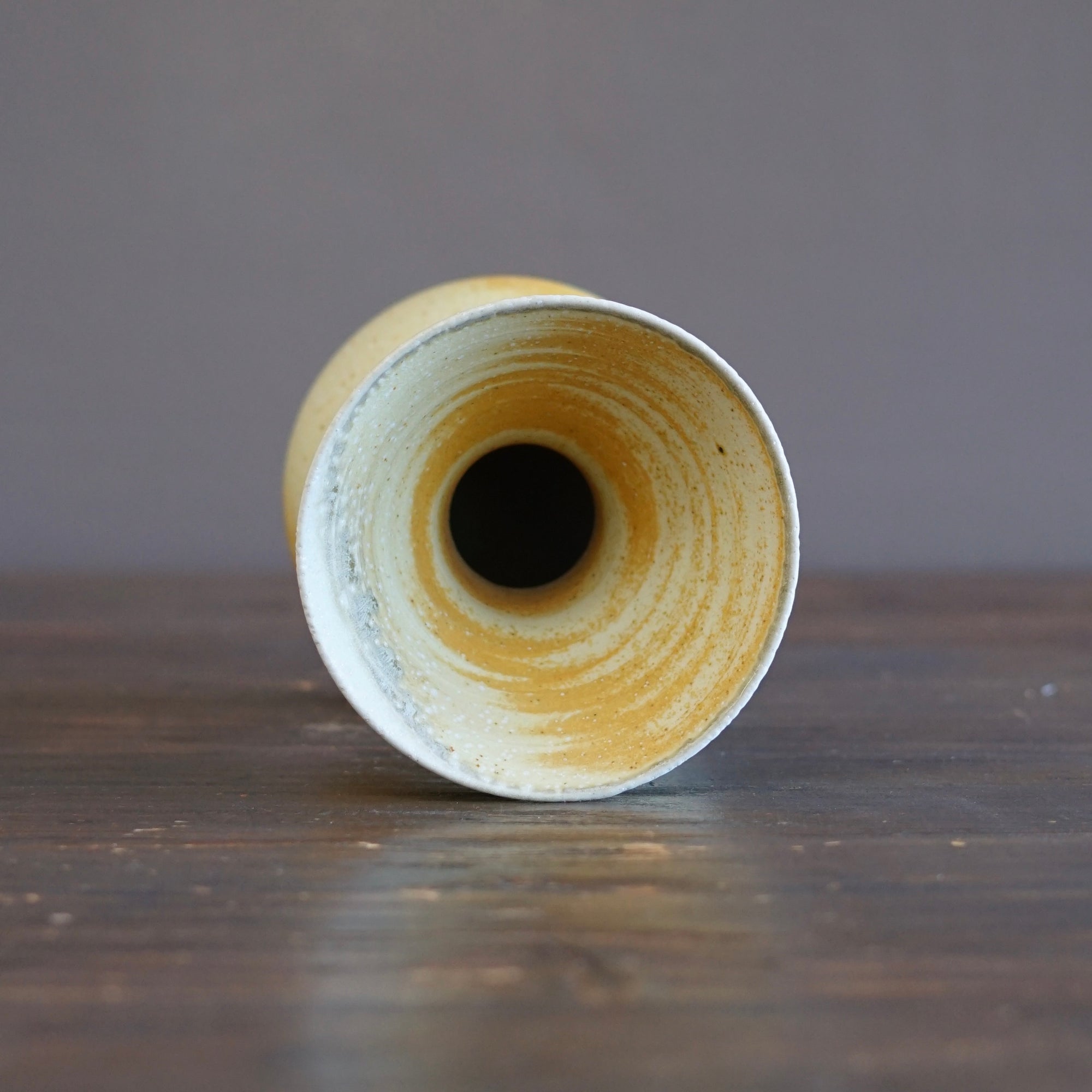Soda Fired Flower Vase #LR77A