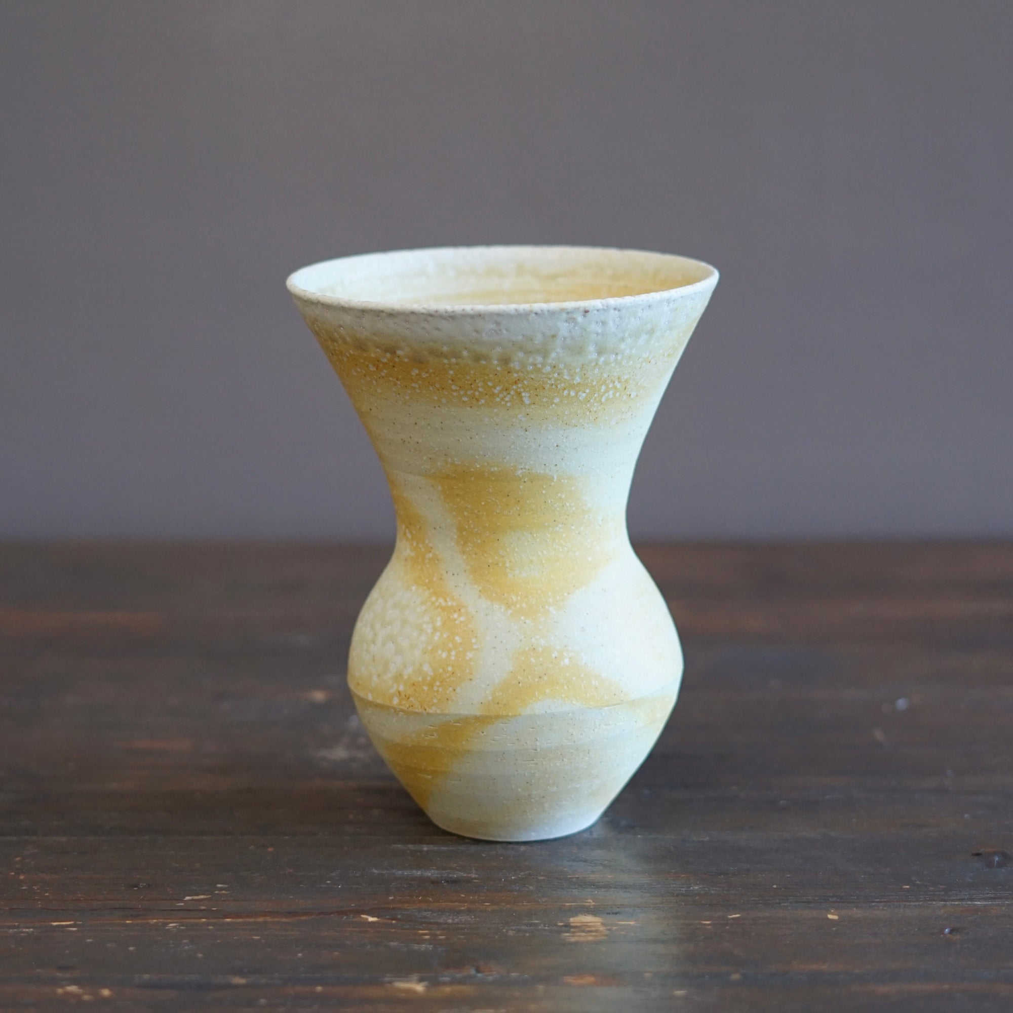 Soda Fired Flower Vase #LR77B