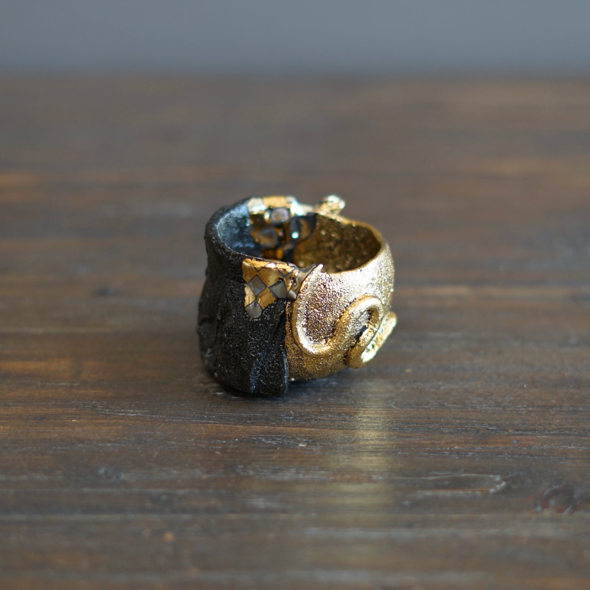 Gilded Snake GUINOMI Sake Cup #HT449