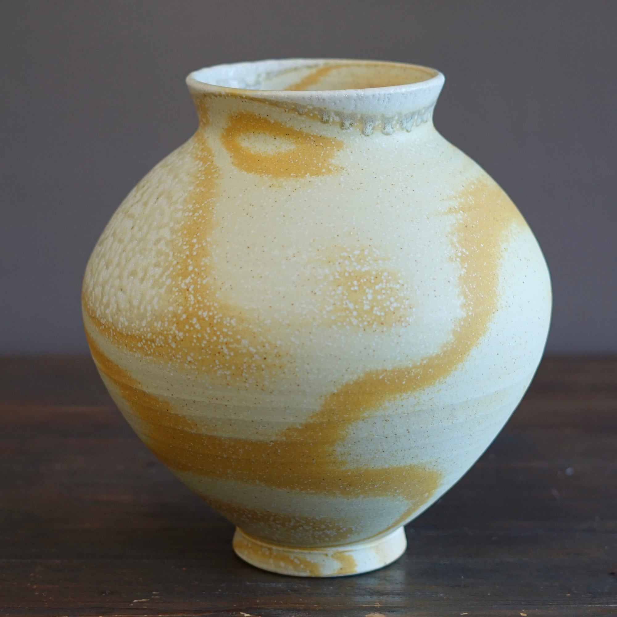 Soda Fired Large Jar #LR79