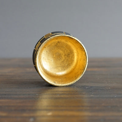 Gilded Geometric Inlay GUINOMI Sake Cup #OMT100A