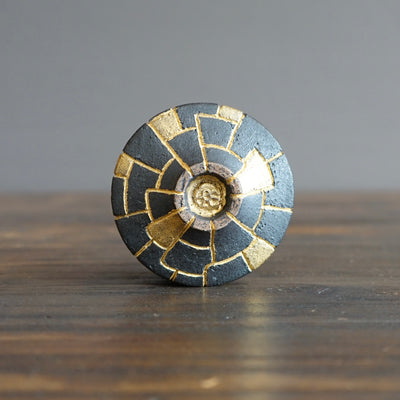 Gilded Geometric Inlay GUINOMI Sake Cup #OMT100A