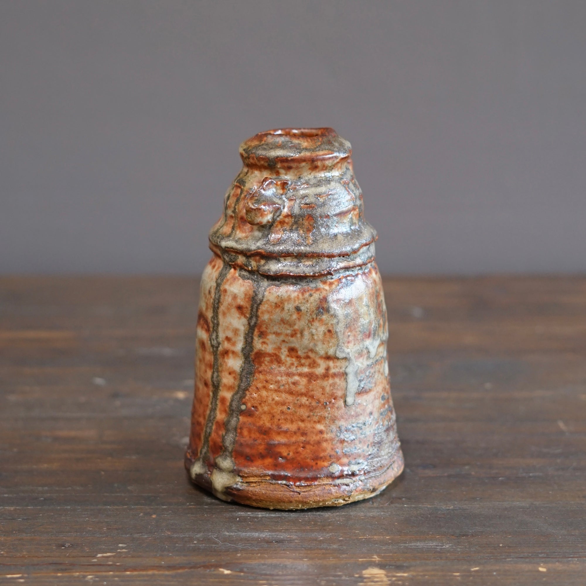 Wood Fired Flower Vase #FQ761B