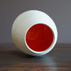 White / Red Dino Vase #JT360C