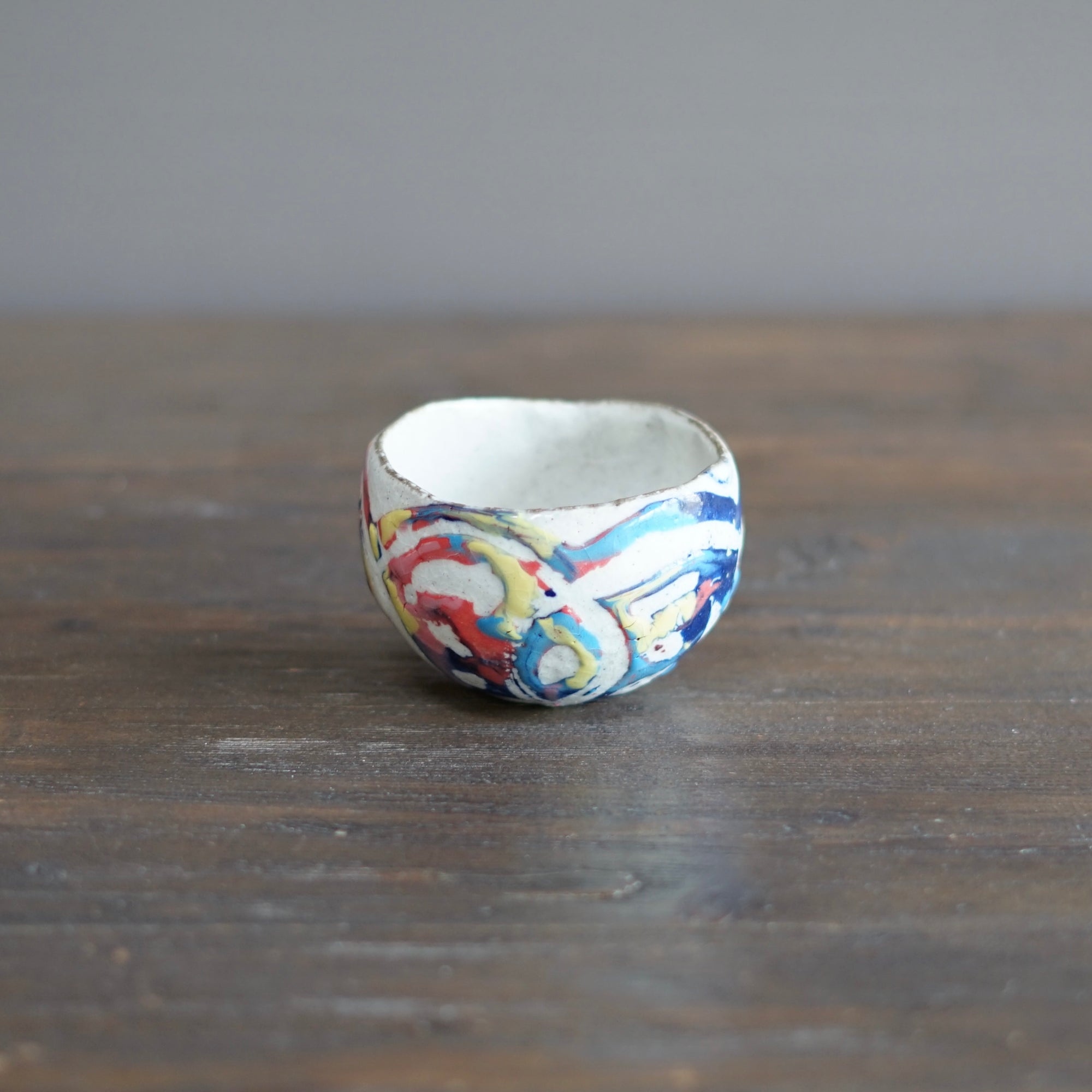 Round Rainbow Tea Cup #HT475A