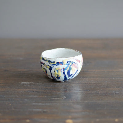 Round Rainbow Tea Cup #HT475A