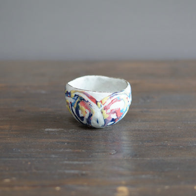 Round Rainbow Tea Cup #HT475A