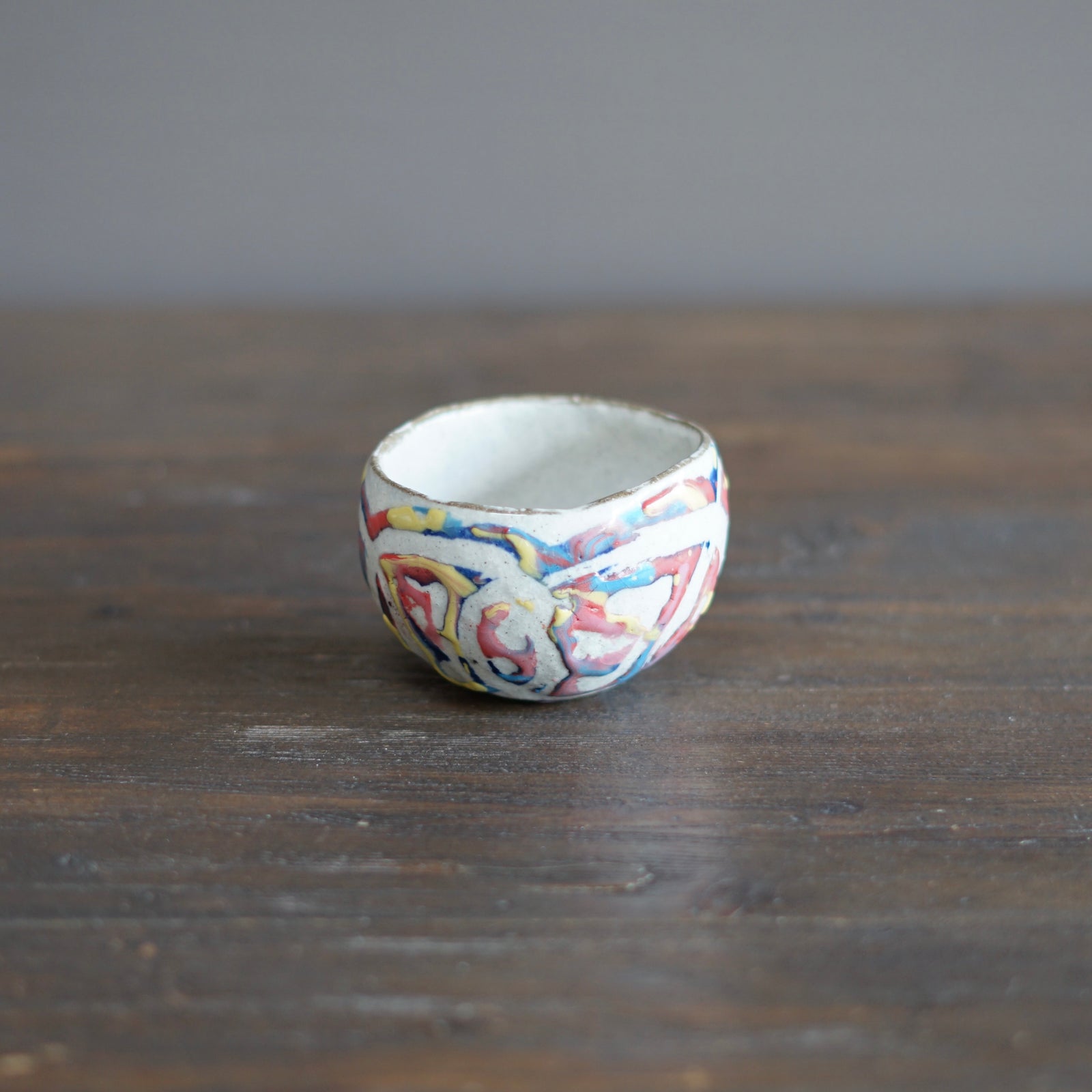 Round Rainbow Tea Cup #HT475B