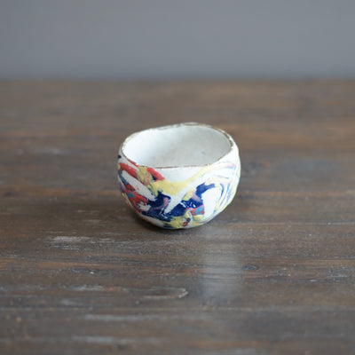 Round Rainbow Tea Cup #HT475E