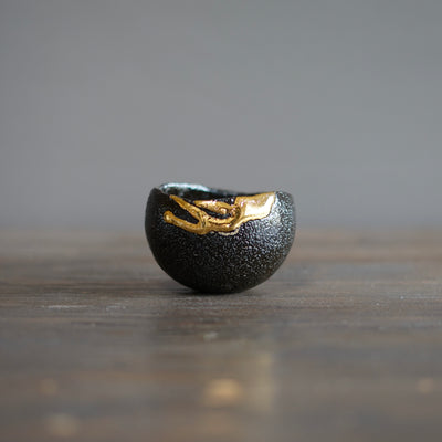 Gilded Earth Tea Cup #HT474A