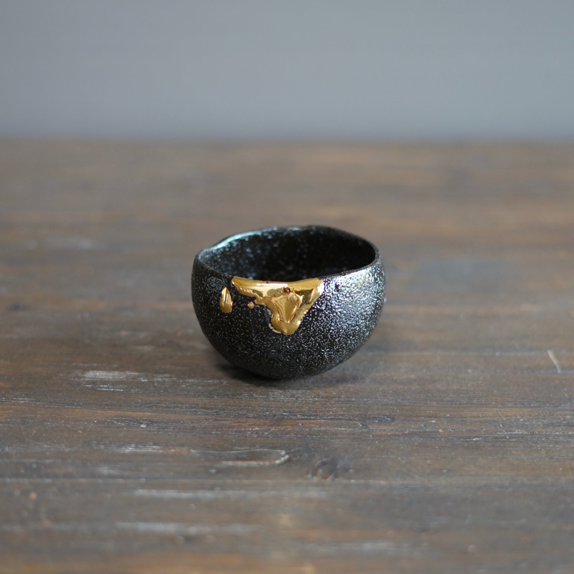 Gilded Earth Tea Cup #HT474B