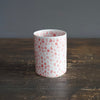 Red Dots Cylinder Vase #LK753B