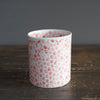 Red Dots Large Cylinder Vase #LK752B