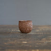 Carved Brick Red Sake Cup #LK755N