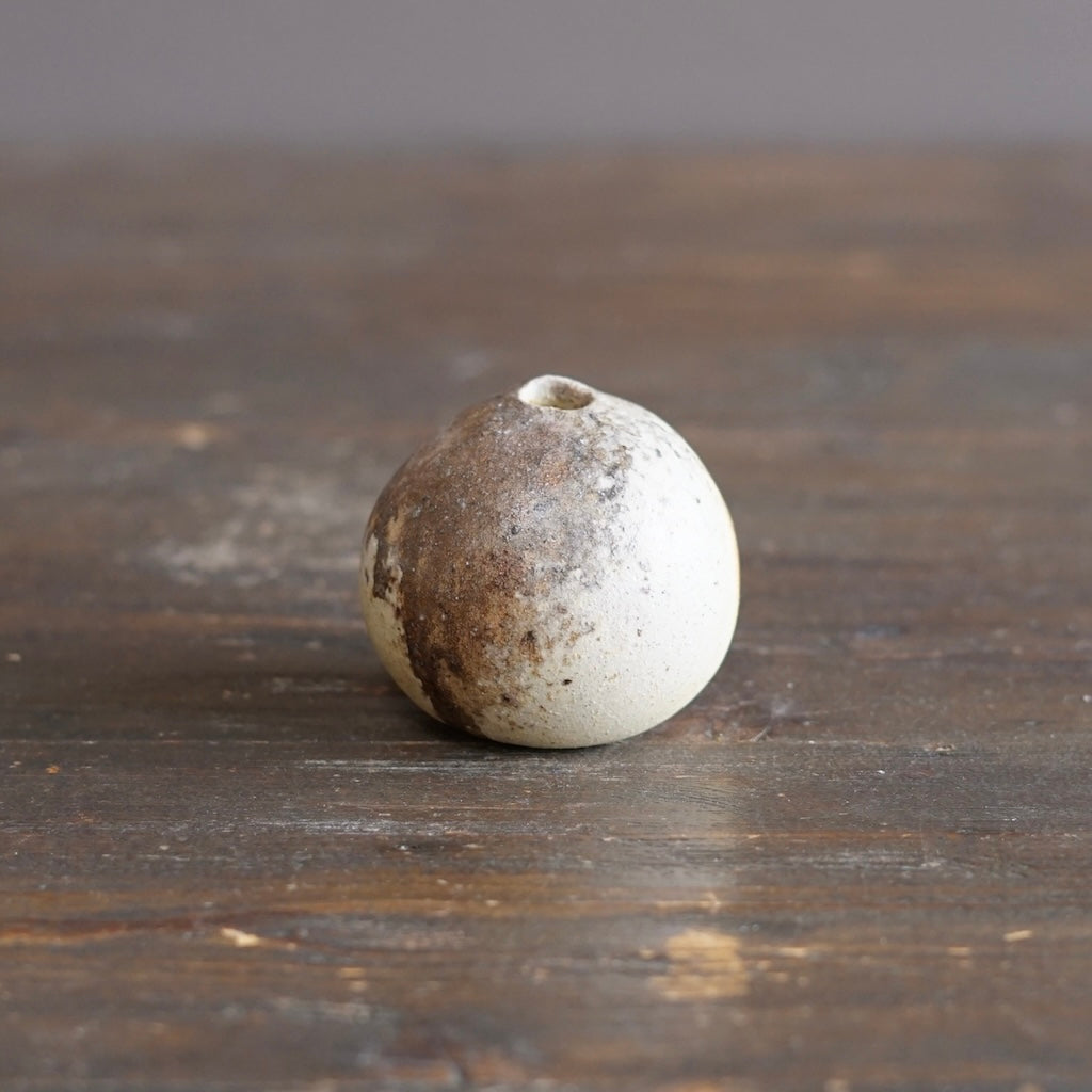 Wood Fired Seed Pod Bud Vase #KY250B