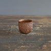 Carved Brick Red Sake Cup #LK755N