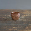 Carved Brick Red Sake Cup #LK755N